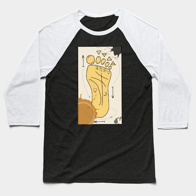 Foot Reading - Oddball Aussie Podcast Baseball T-Shirt by OzOddball